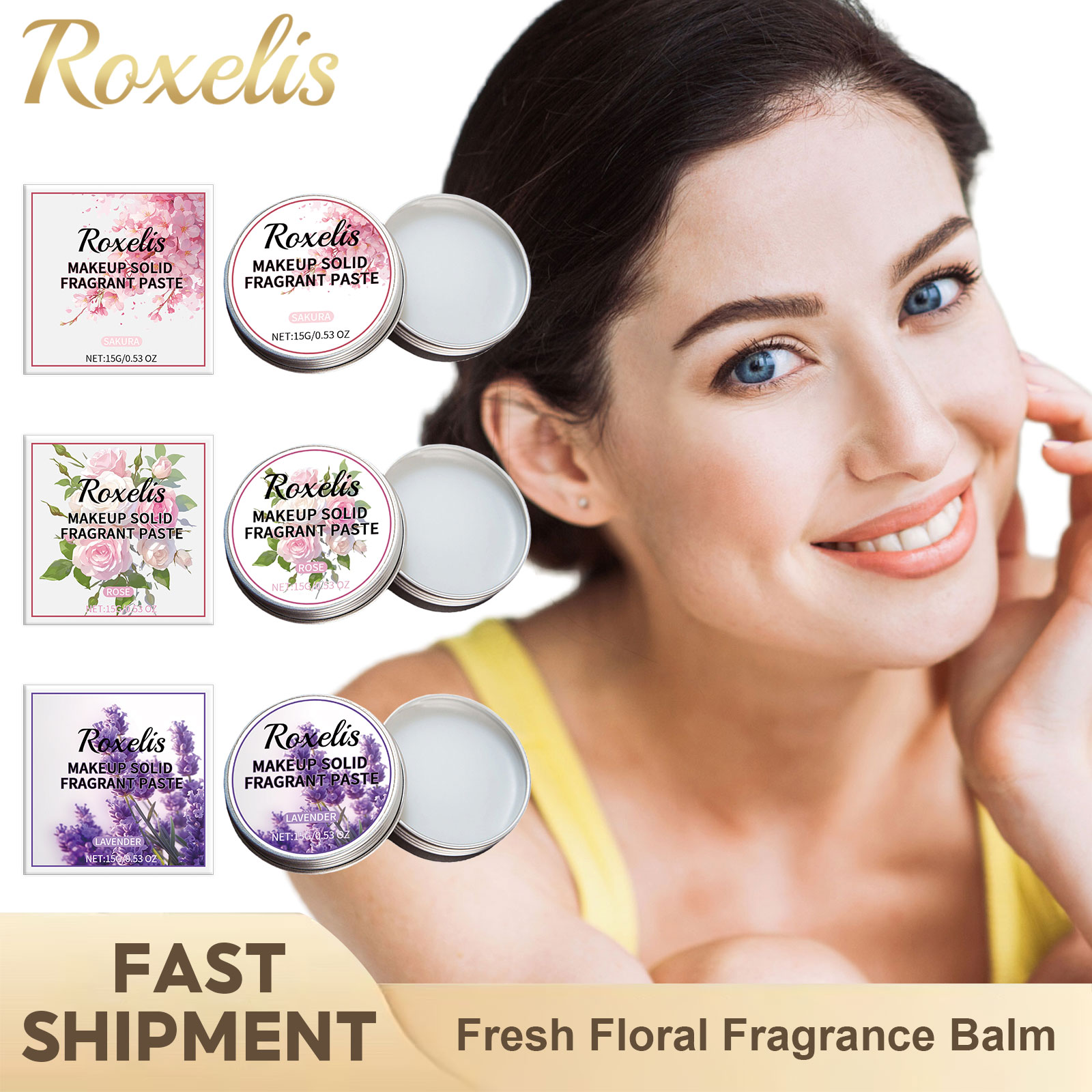 Perfume Aroma Fragrance - Floral Fragrance Solid Balm Lasting Cherry