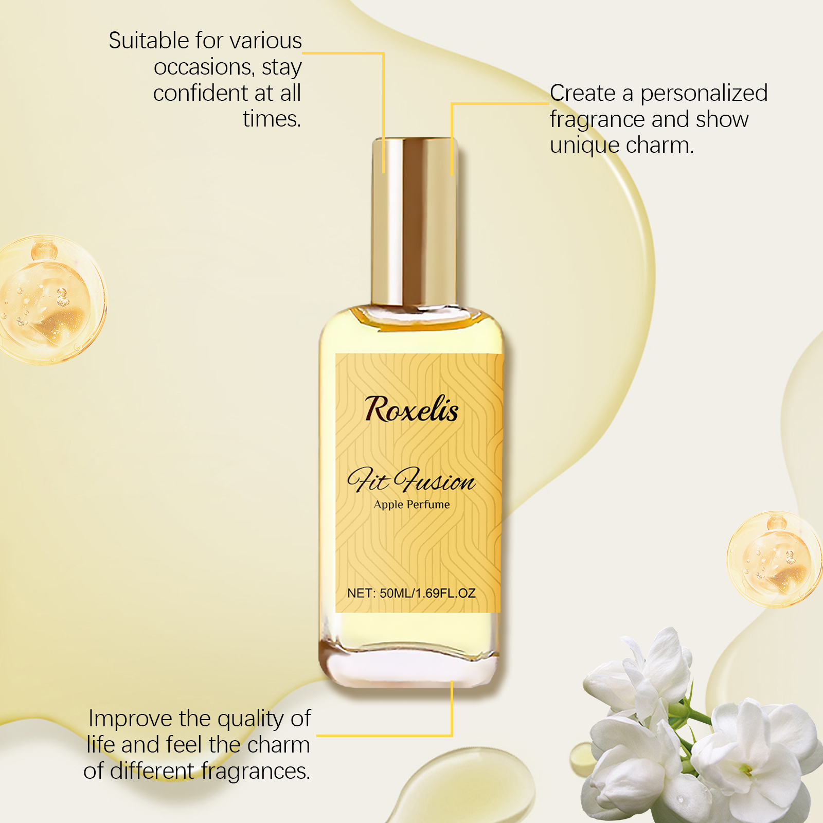 Roxelis 50ml Apple Perfume Nat - Perfume Jasmine Fragrance のレビューと価格