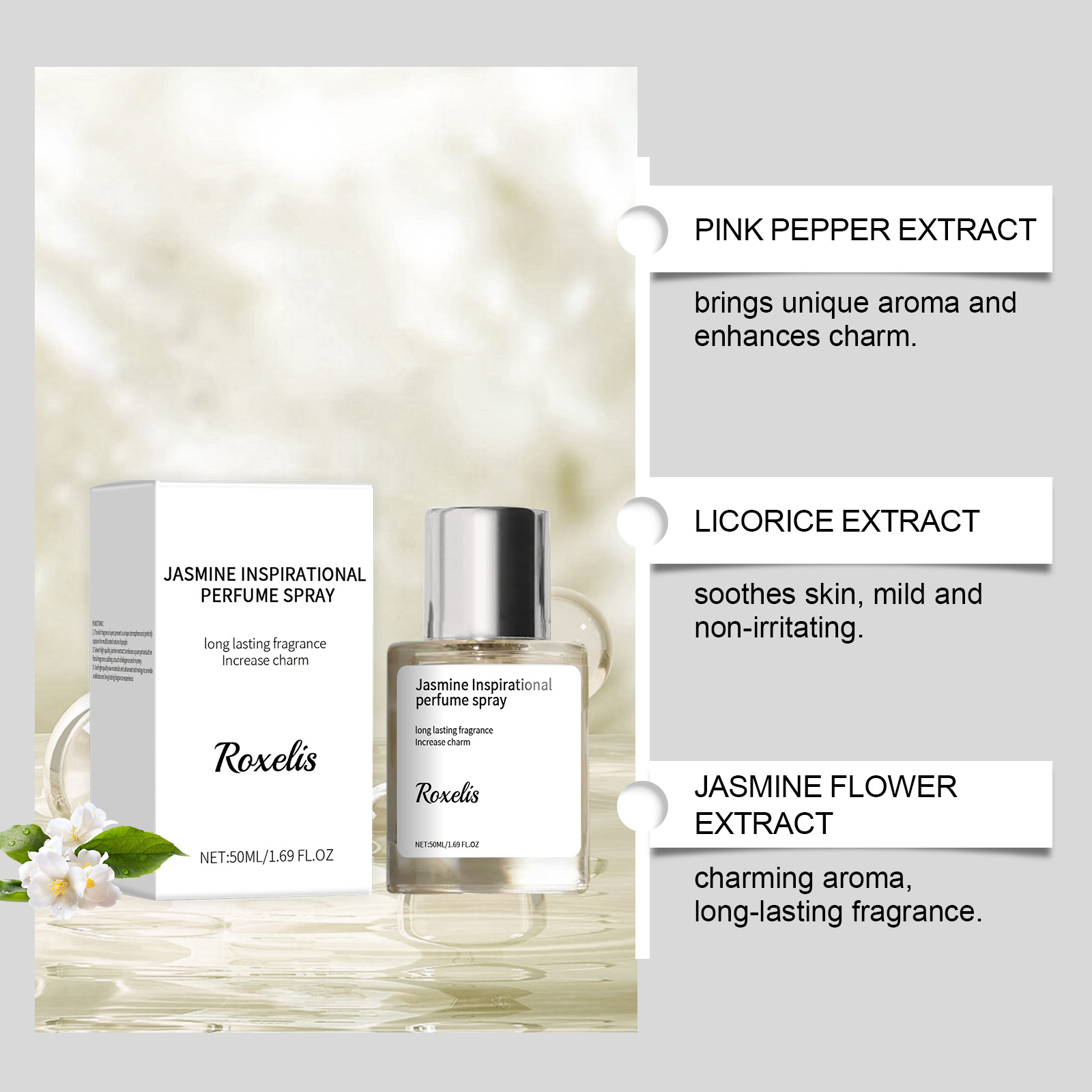 50ml Jasmine Perfume Spray - A - Perfume Jasmine Fragrance のレビューと価格